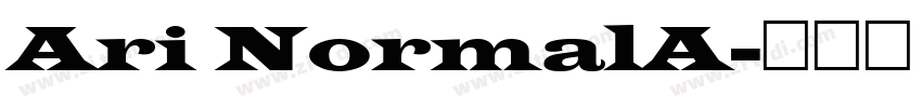 Ari NormalA字体转换